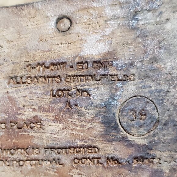 Allsaints Spitalfields Mad Max Damisi Leather Adjustable Combat Boots sz 39 - Picture 9 of 11